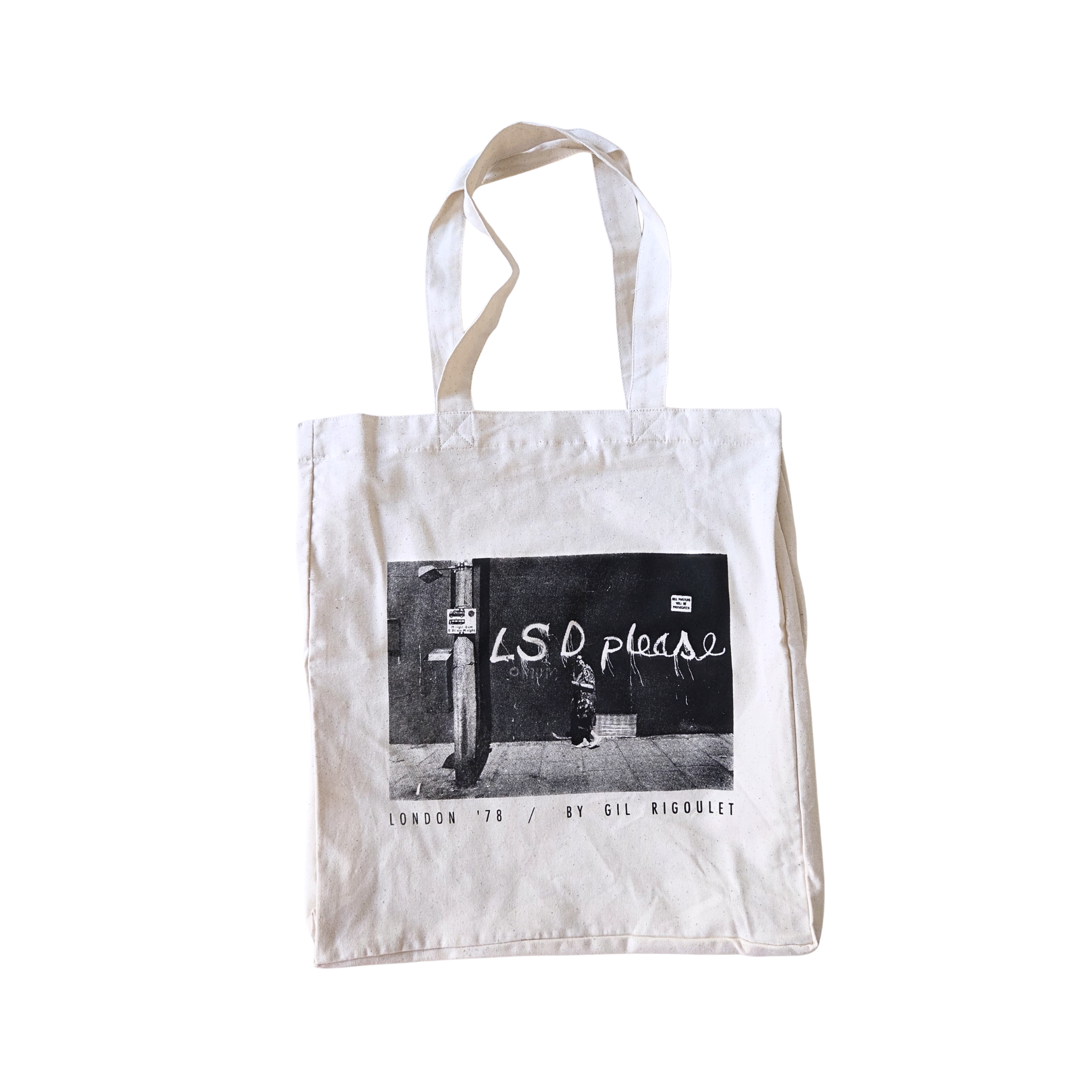 London, ’78 — “LSD Please” Tote bag | Gil Rigoulet (Limited Edition)