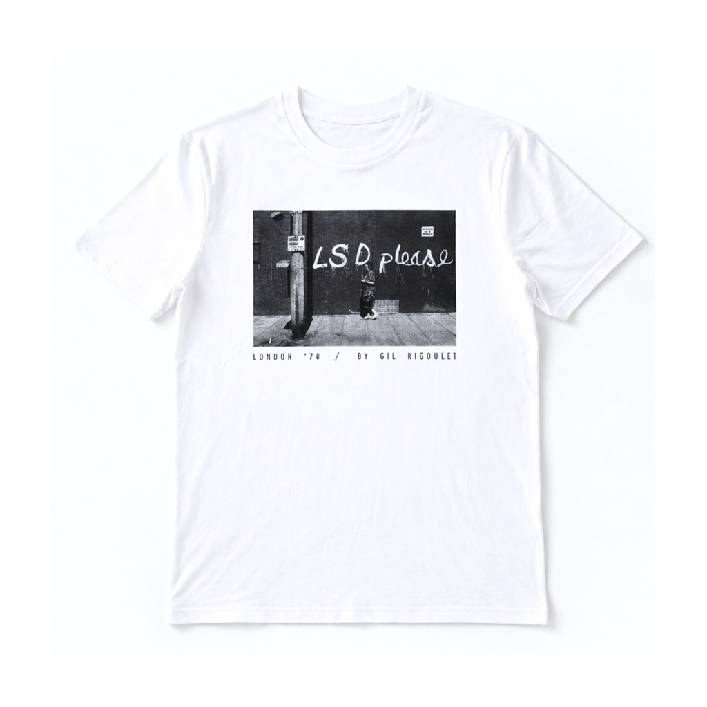 London, ’78 — “LSD Please” T-shirt | Gil Rigoulet (Limited Edition)