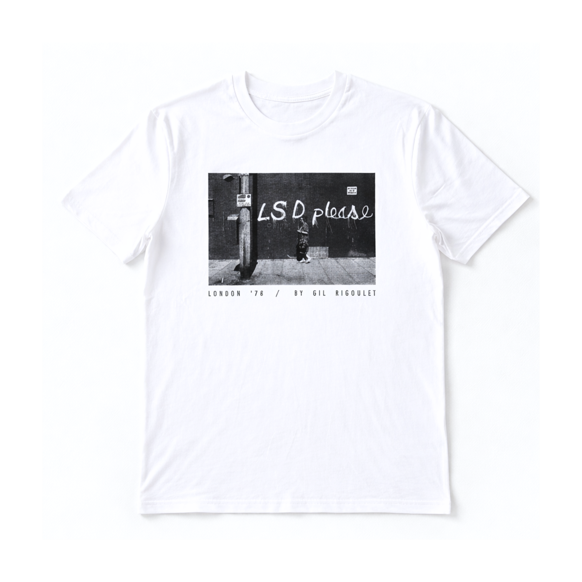 London, ’78 — “LSD Please” T-shirt | Gil Rigoulet (Limited Edition)
